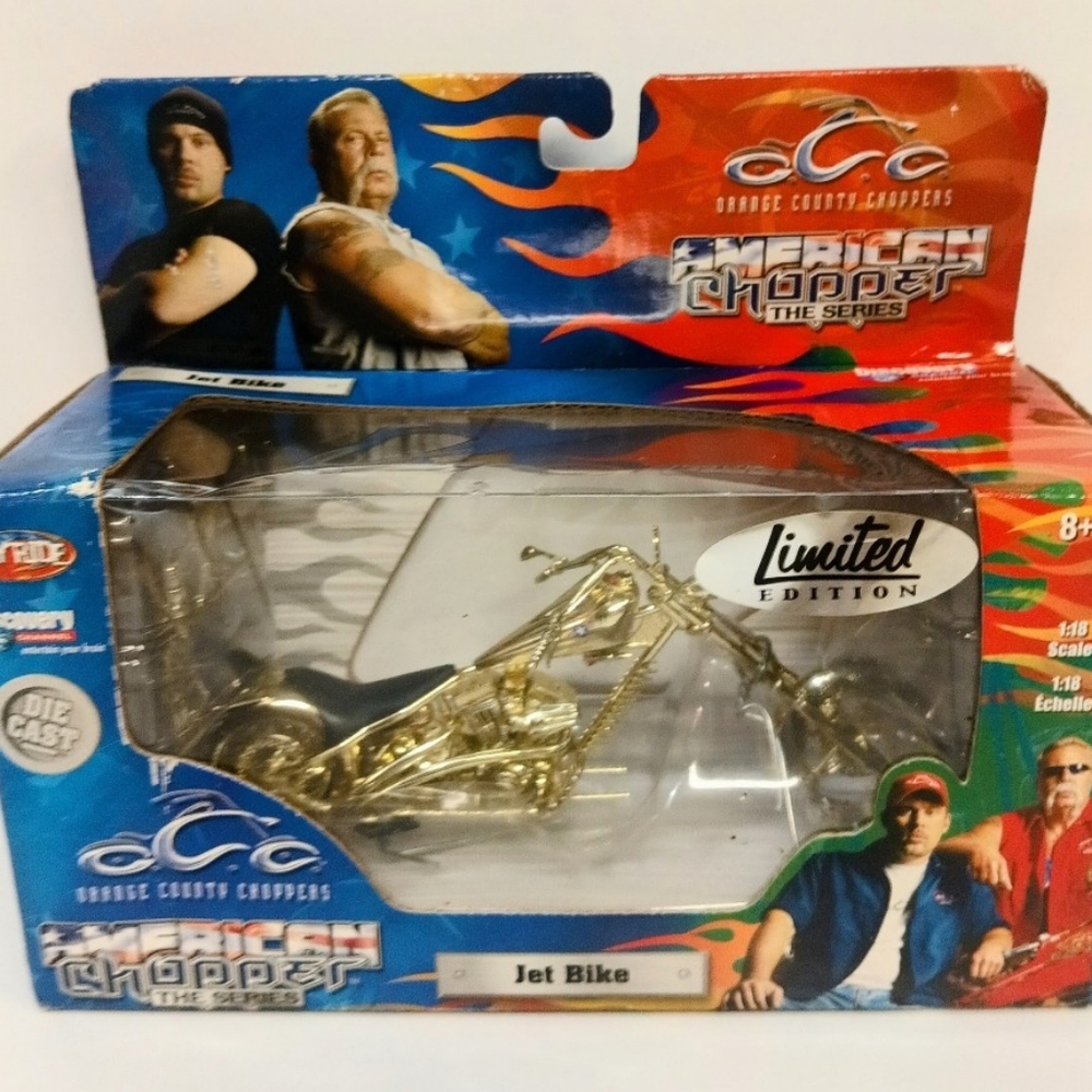 Brand New Factory Sealed Orange County Chopper Jet Bike 1:18 Diecast Free Ship